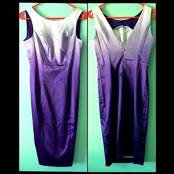 VENUS Dresses & Skirts - Venus Ombré Size 4 Dress in Purple and White